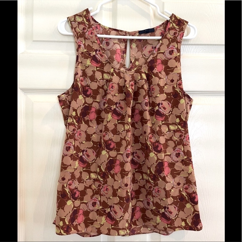 GAP tan & pink sleeveless top